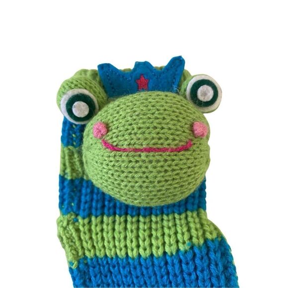 Lot of 3 Smoochy The Frog Ty Teenie Beanie  Knit Socks Finger Puppet - Picture 3 of 15